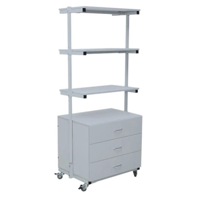 Стеллаж лабораторный металлический СТ-129 (Двусторонний)