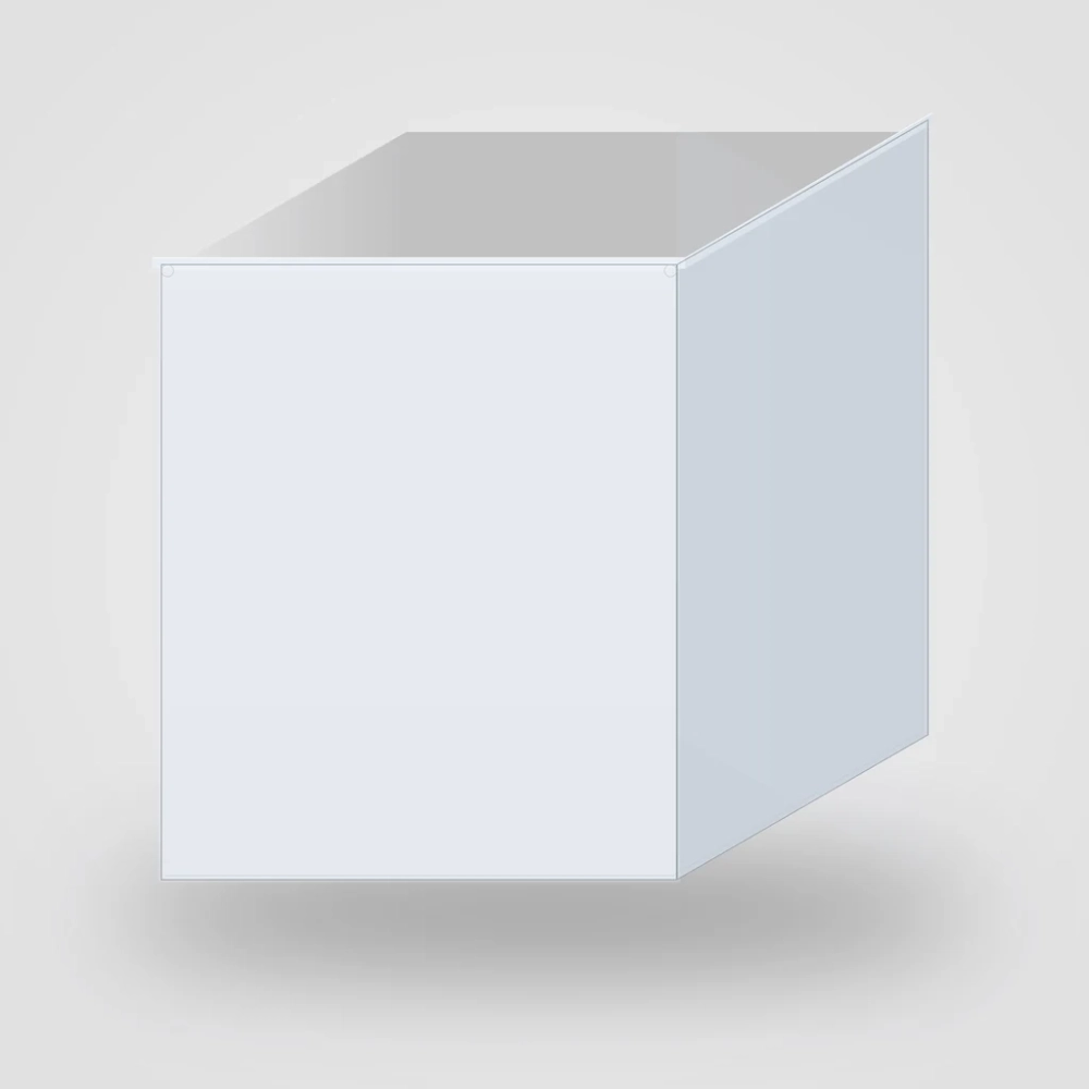 Короб пластиковый прозрачный 01-220-СL 160х150х191 мм