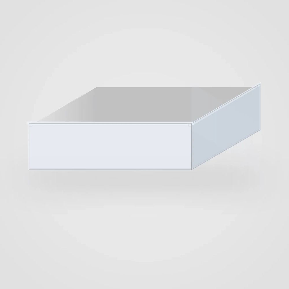 Короб пластиковый прозрачный 01-330-СL 344х280х98 мм